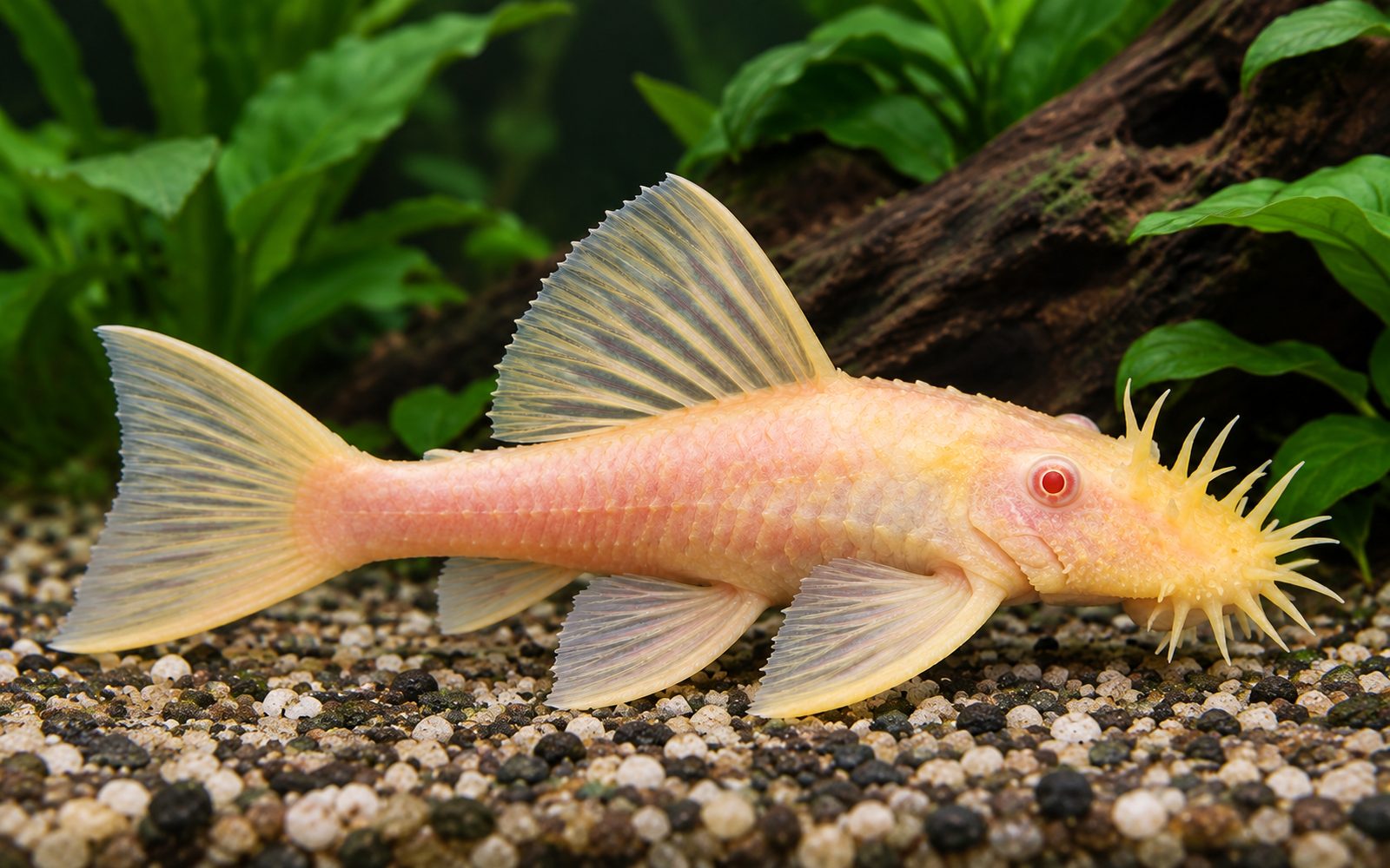 Bristlenose Pleco — Variety: albino