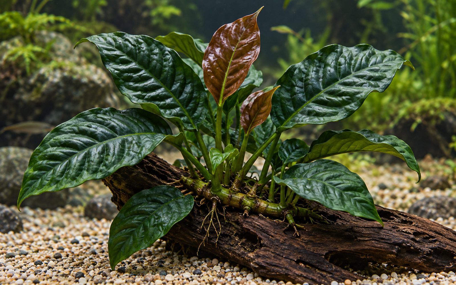 Anubias Coffeefolia (Anubias barteri 'Coffeefolia')