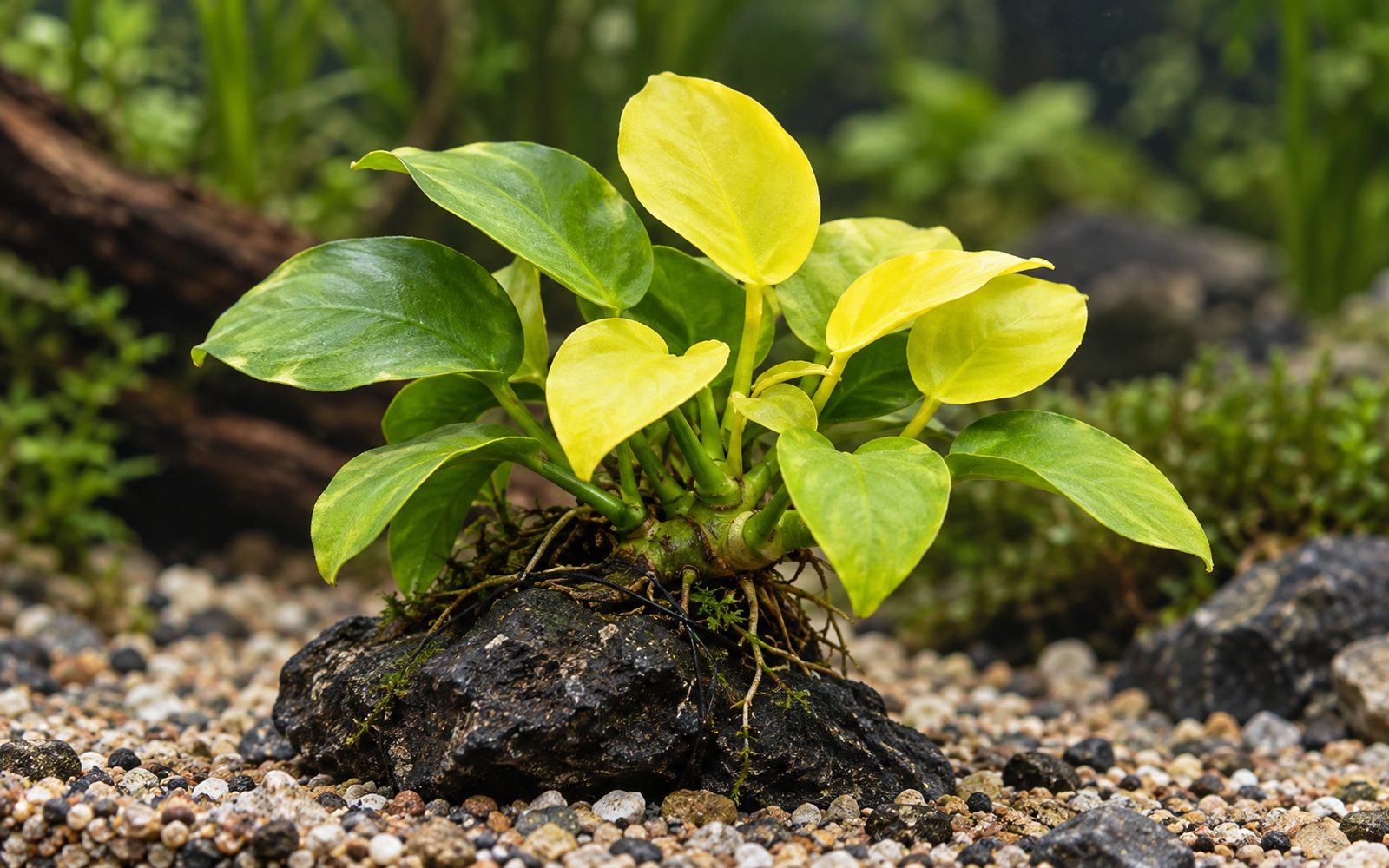 Anubias Nana Golden (Anubias barteri var. nana 'Golden')