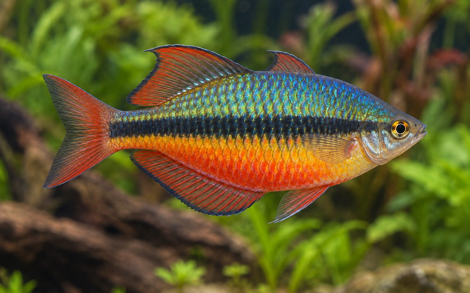 Bantlı Gökkuşağı (Melanotaenia trifasciata)