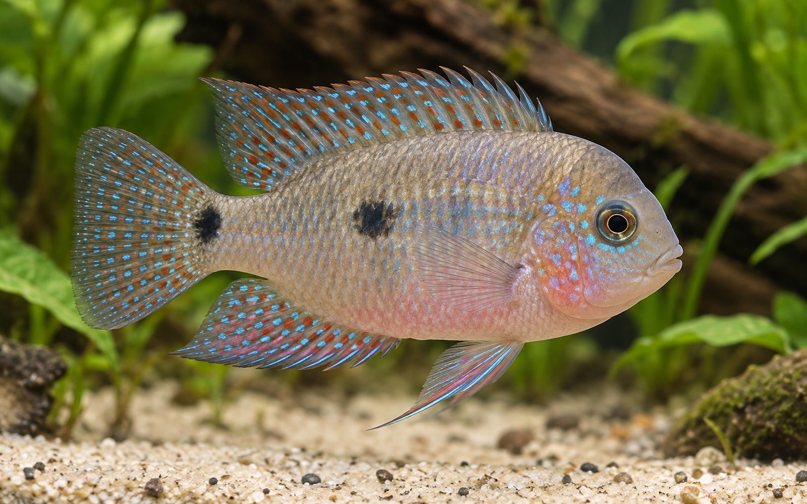 Bayrak Akara (Laetacara curviceps)