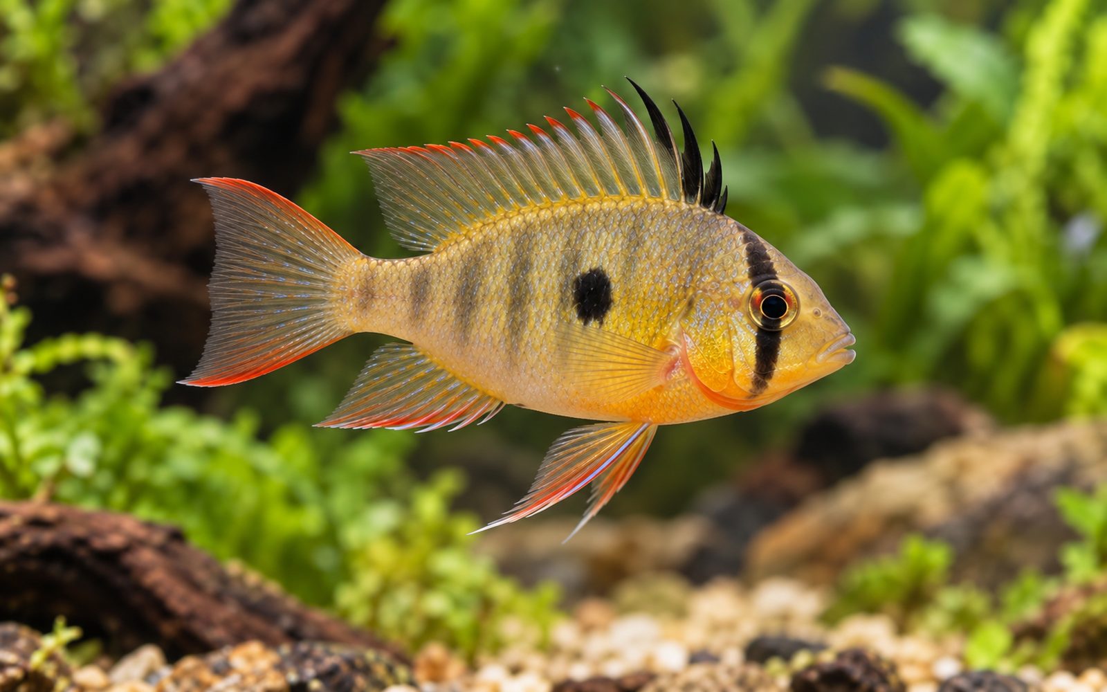 Bolivya Ramı (Mikrogeophagus altispinosus)