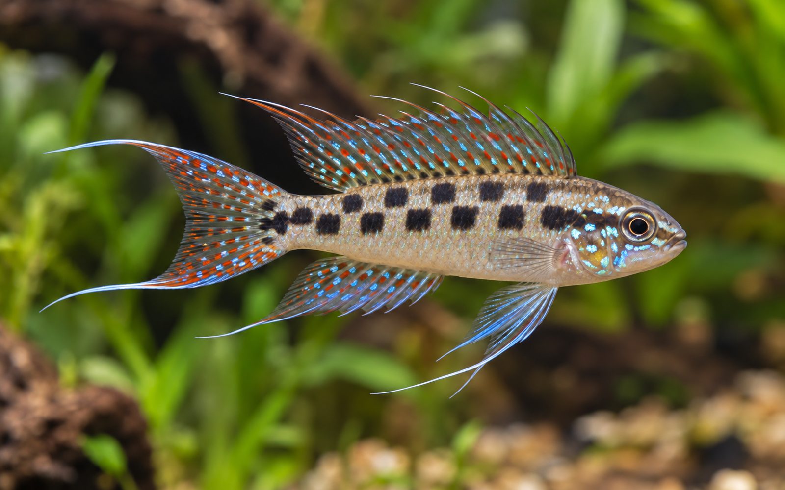 Dicrossus filamentosus (Dicrossus filamentosus)