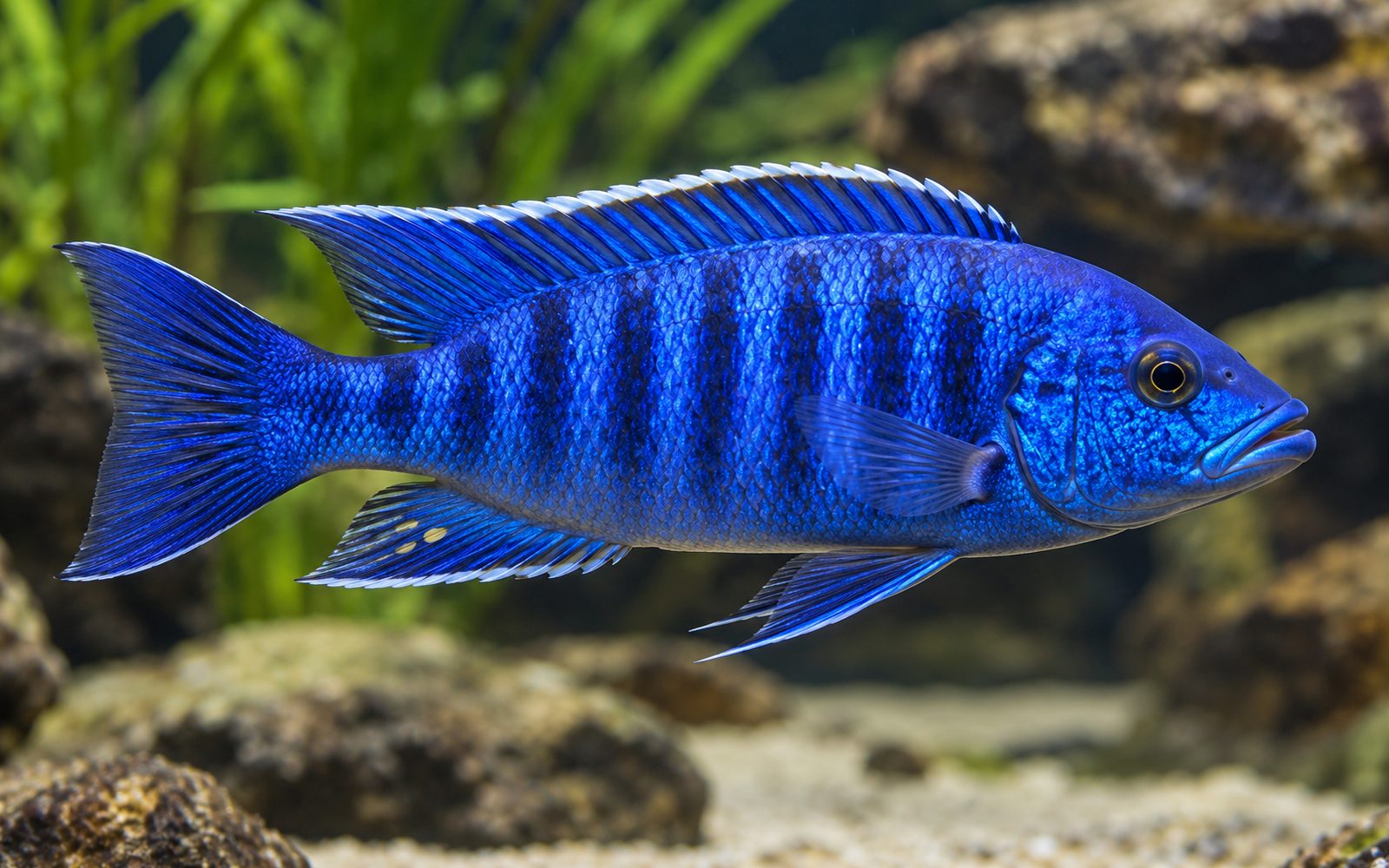 Elektrik Mavi Ahli (Sciaenochromis fryeri)