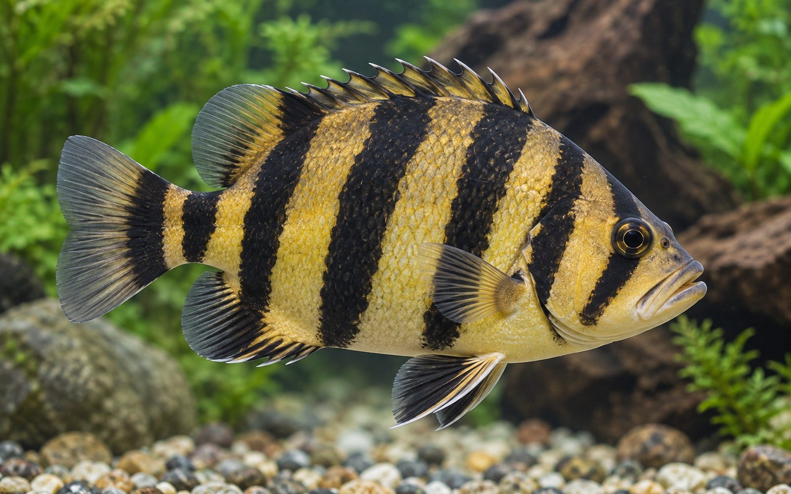 Endonezya Kaplan Balığı (Datnioides microlepis)