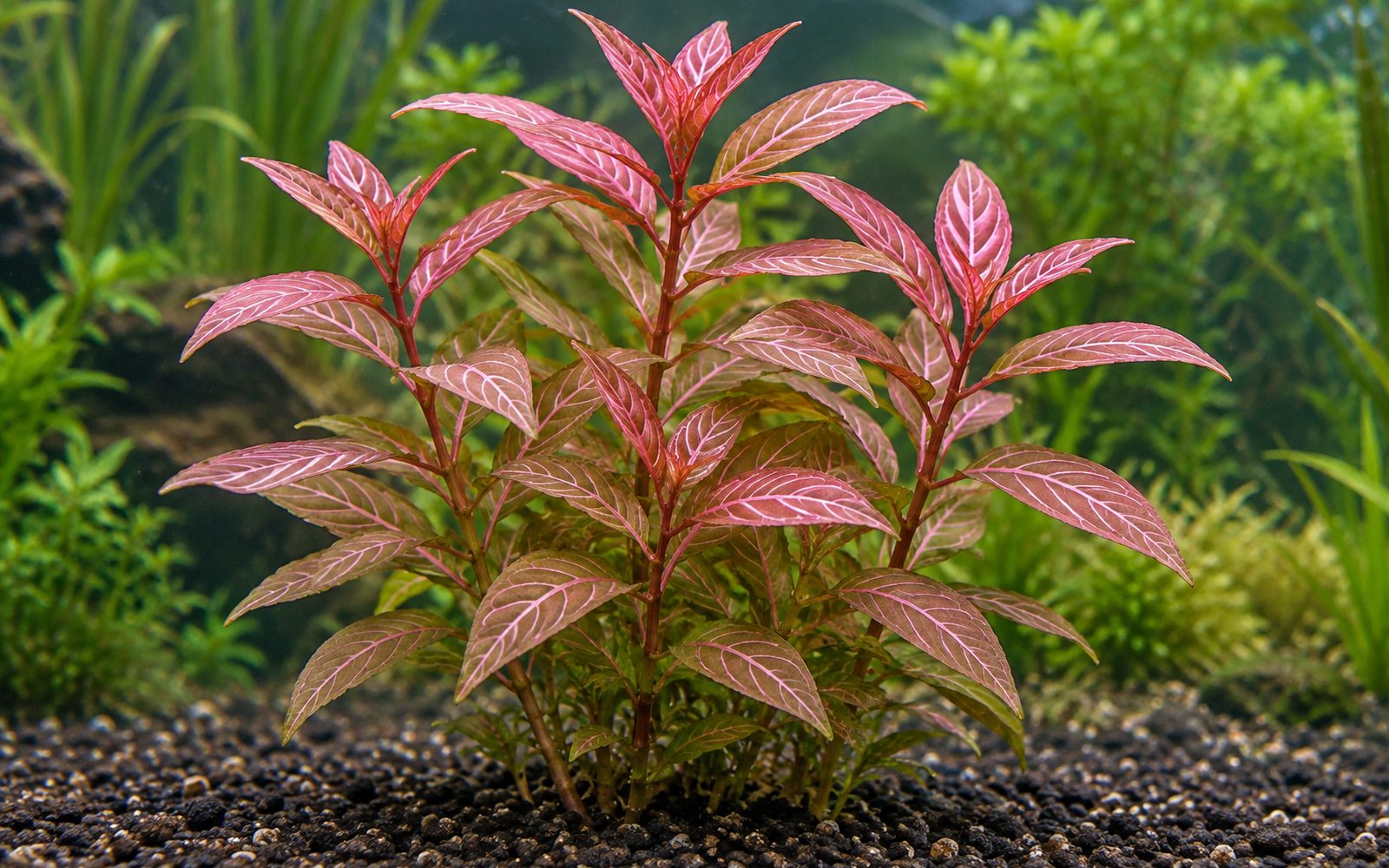 Hygrophila 'Rosanervig' (Hygrophila polysperma 'Rosanervig')