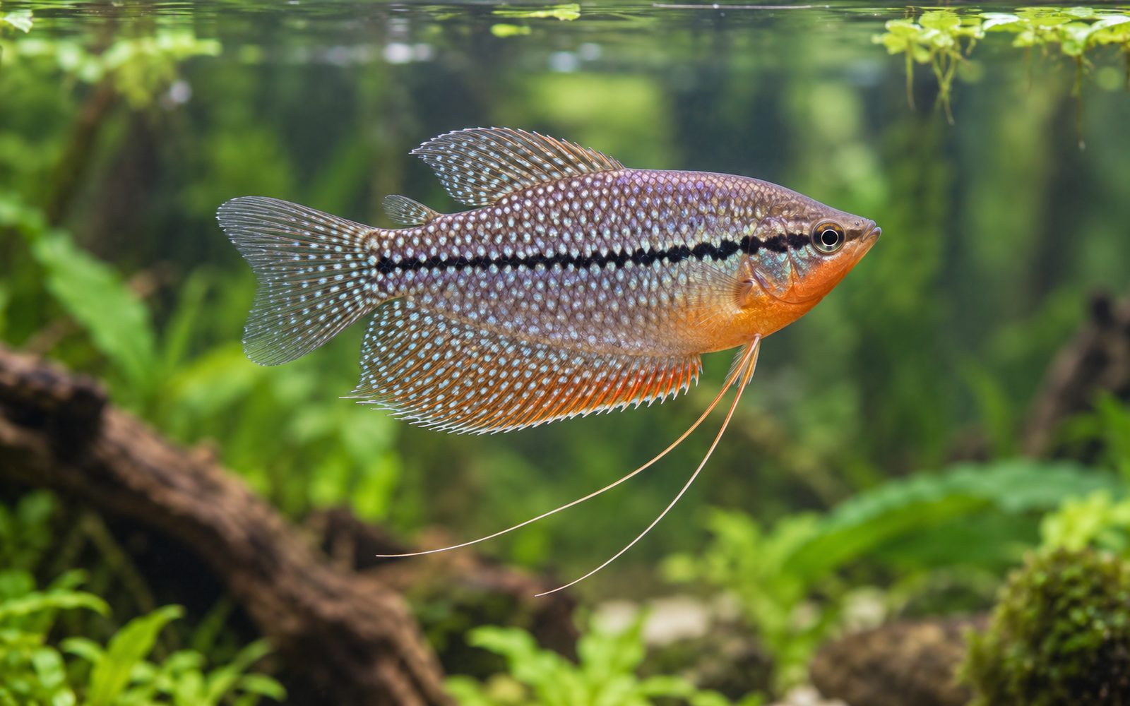 İnci Gurami (Trichopodus leerii)