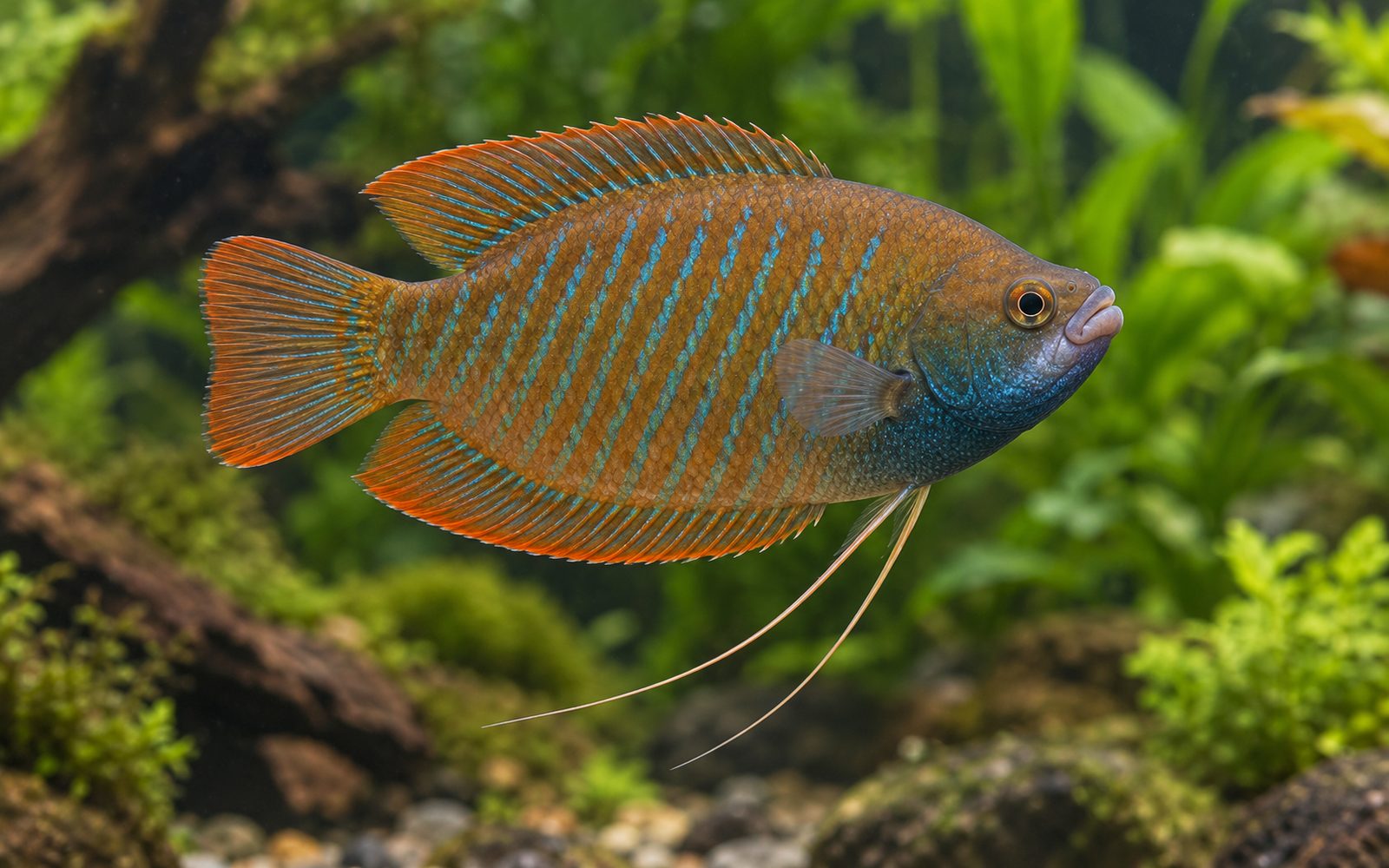 Kalın Dudaklı Gurami (Trichogaster labiosa)