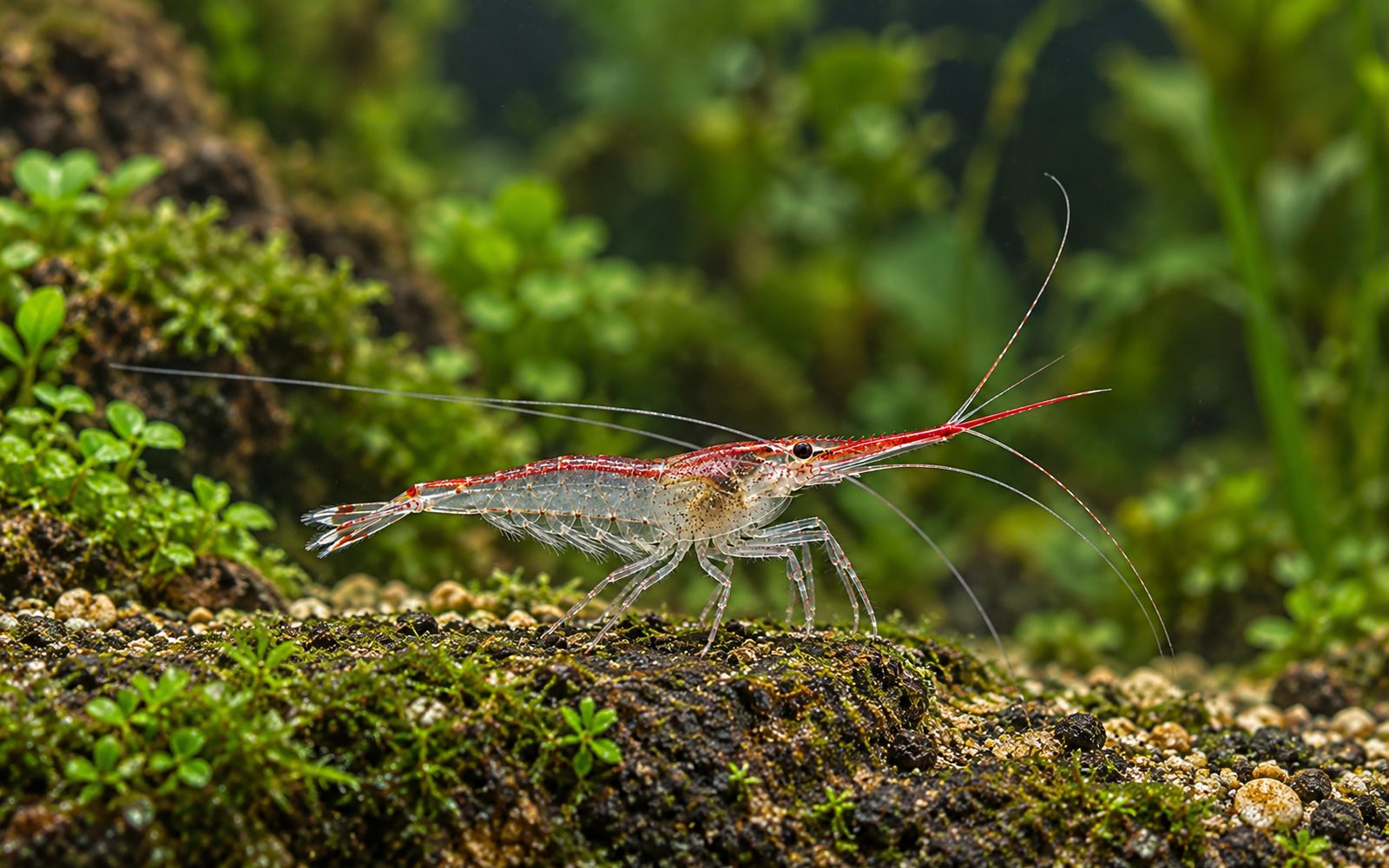 Kırmızı Burun Karides (Caridina gracilirostris)