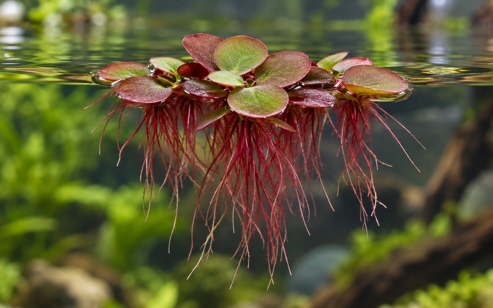 Kırmızı Köklü Yüzen Bitki (Phyllanthus fluitans)