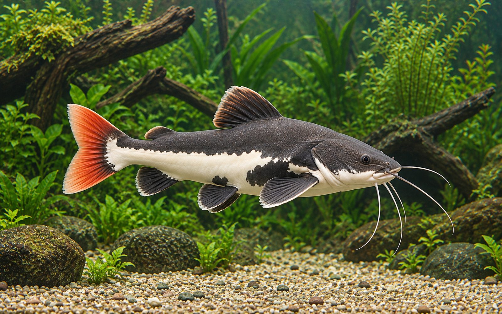 Kırmızı Kuyruk Kedi Balığı (Phractocephalus hemioliopterus)