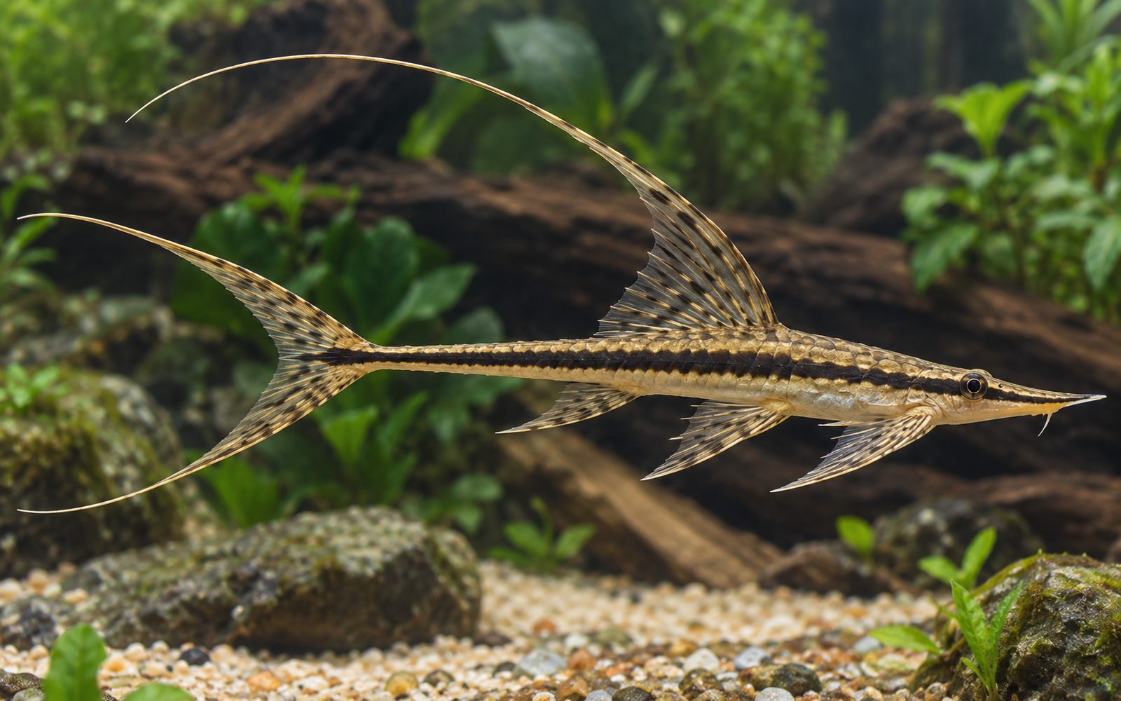 Kraliyet Kırbaç Kuyruk (Sturisomatichthys panamensis)
