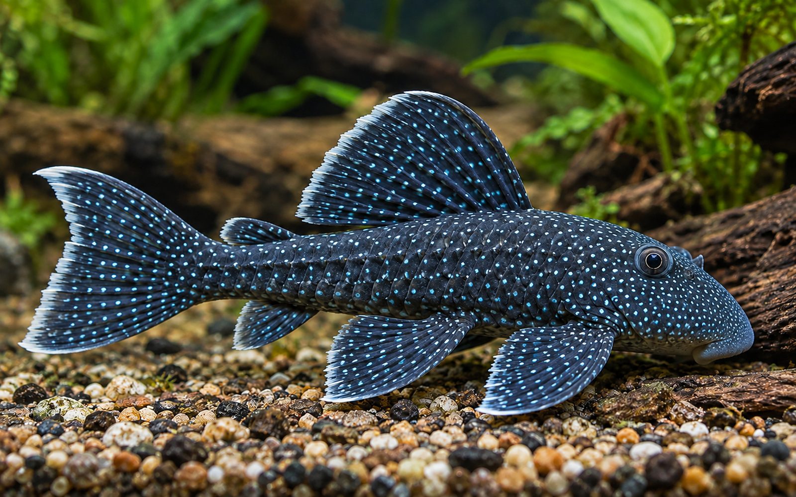 Mavi Hayalet Pleko (L128) (Hemiancistrus sp. (L128))