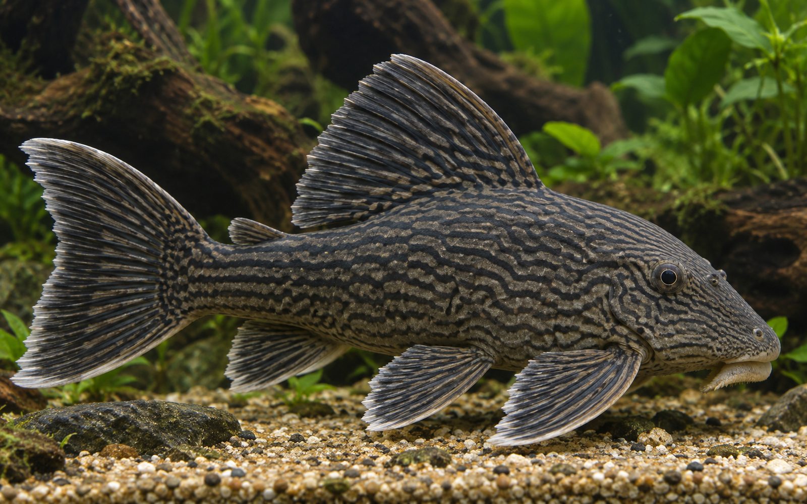 Kraliyet Pleko (L190) (Panaque nigrolineatus)