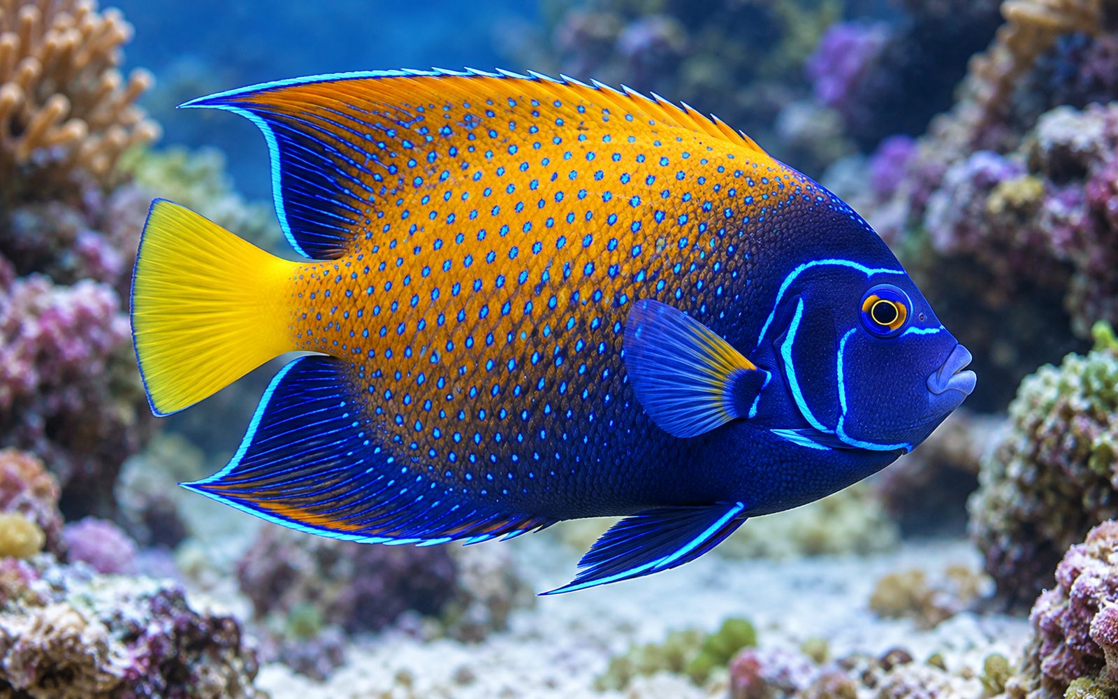 Majestik Melek (Pomacanthus navarchus)