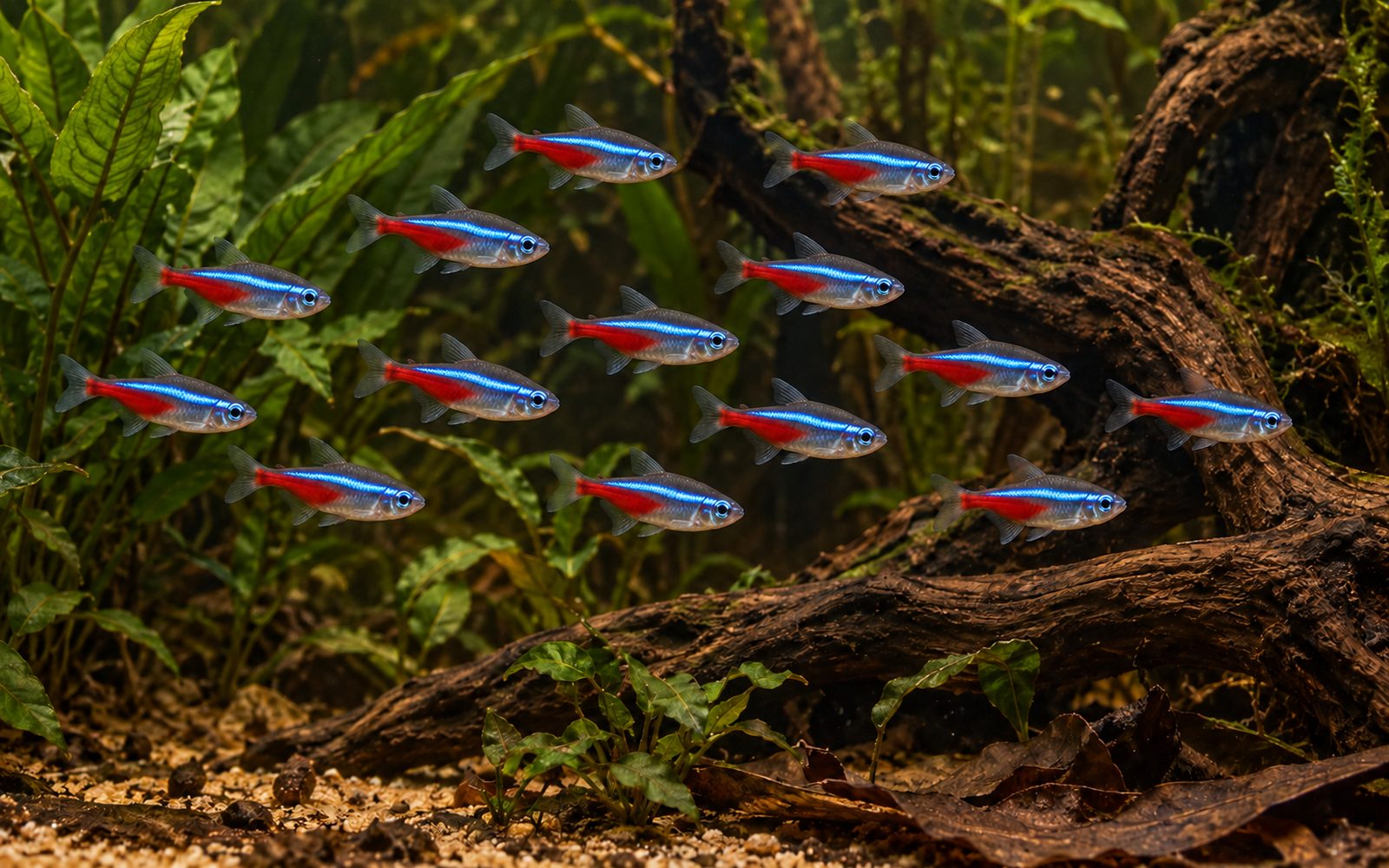 Neon Tetra — Akvaryumda