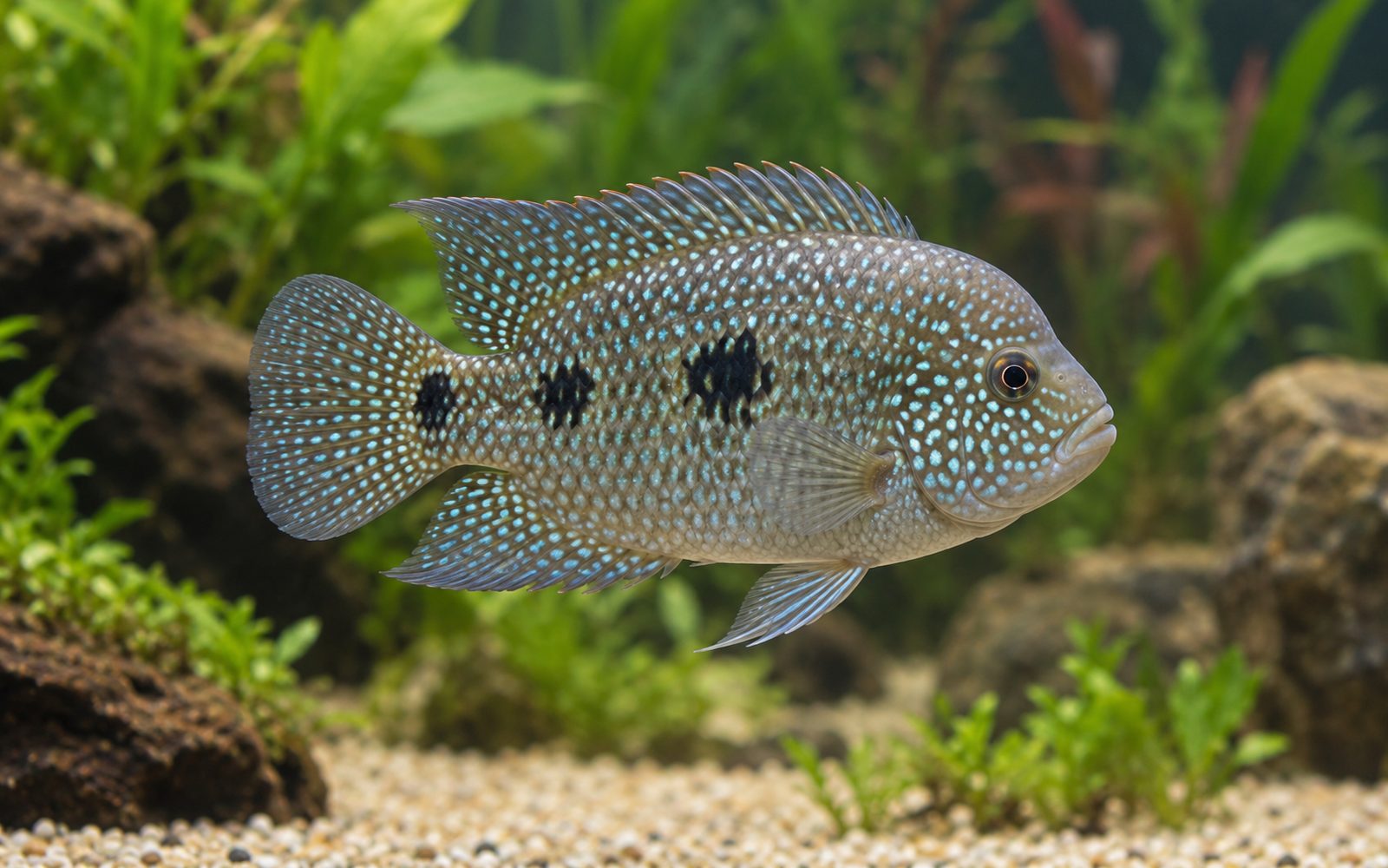 Teksas Çikliti (Herichthys cyanoguttatus)