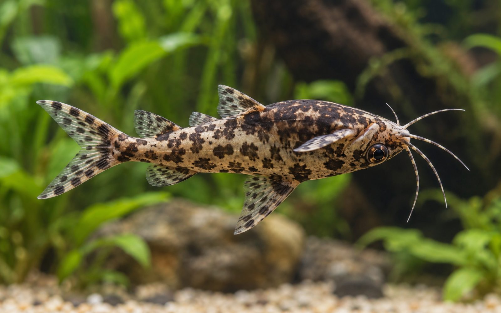 Ters Yüzen Kedi Balığı (Synodontis nigriventris)