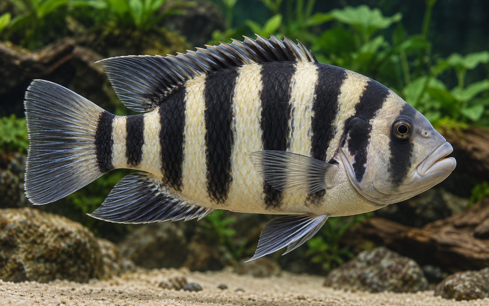 Zebra Tilapia (Heterotilapia buttikoferi)