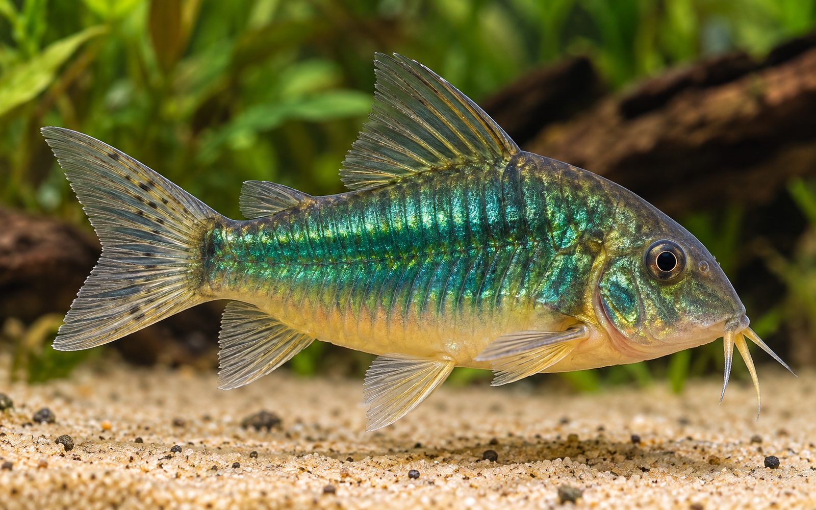 Zümrüt Corydoras (Brochis splendens)